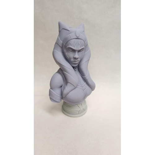 Ahsoka Tano Bust 6 Inch Unpainted Statue Star Wars Collectible