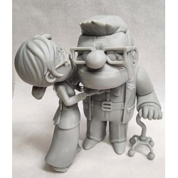 Carl and Ellie the Kiss 6 Inch Figurine Disney UP Collectible
